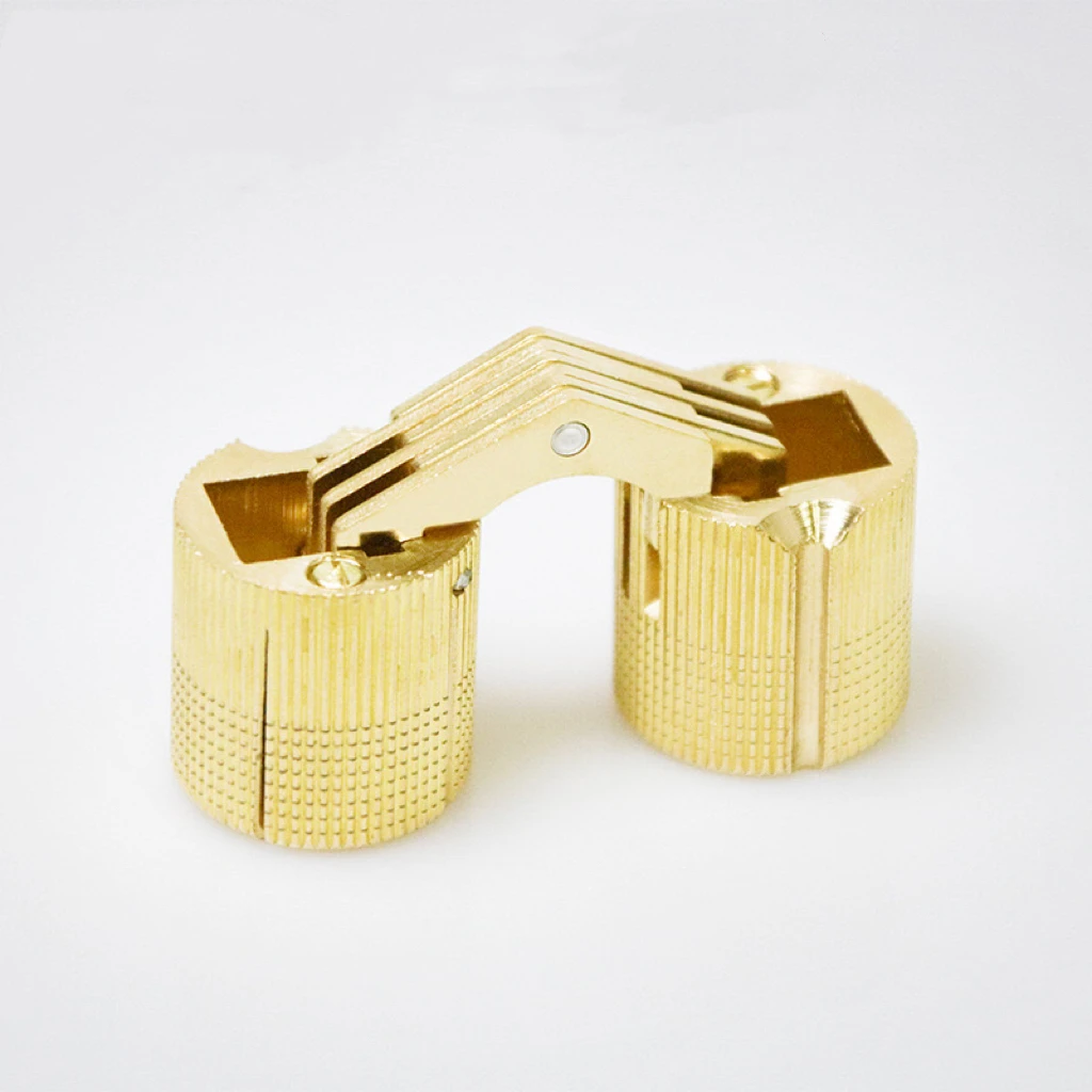 One character concealed hinge gift box door & window copper cylinder concealed hinge water bucket  pure copper concealed hinge