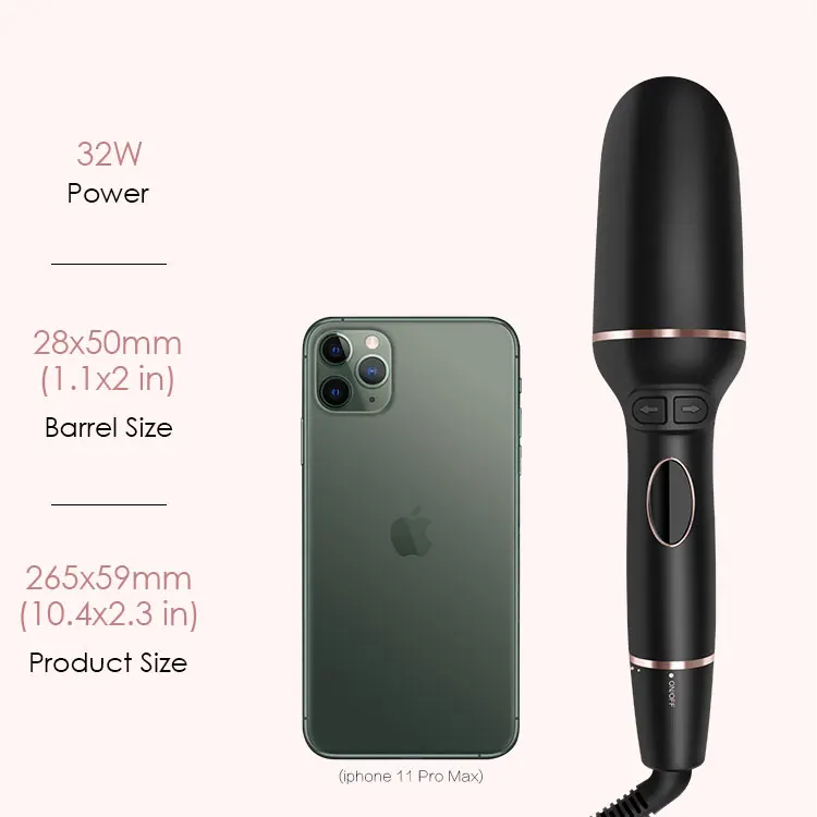 
Magic Rotating Spin LCD Automatic Hair Curler 