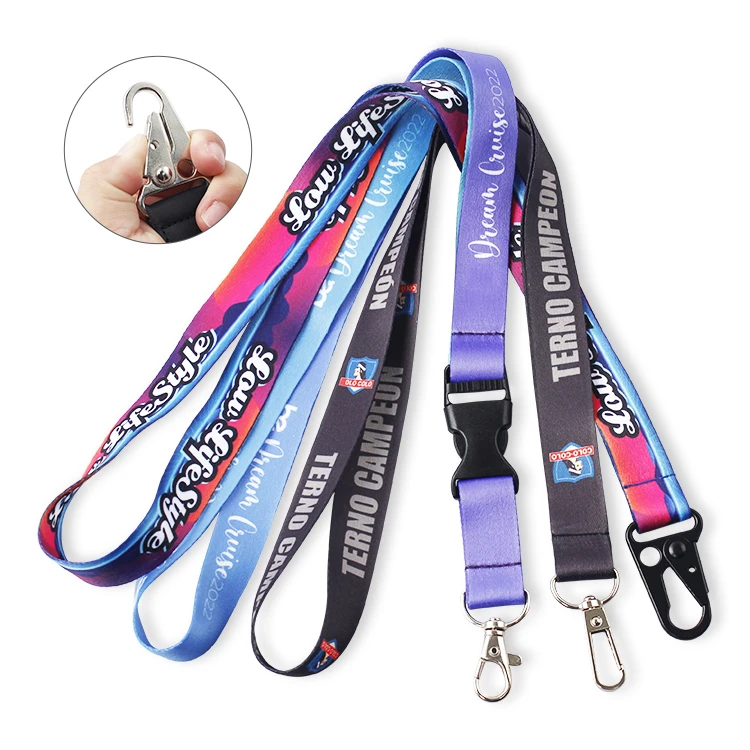 Customize Logo Polyester Lanyard Breakaway Neck Lanyard With Id Card Holder Wholesale Factory Free Sample Cute Fashion Lanyards