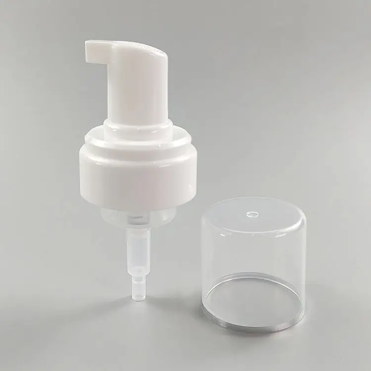 High Quality Foam Pump Bottle 42 Mm 43 Mm Foam Dispenser Bottle Pp Pump Soap Foaming Dispenser Pump With Silver Line Cap