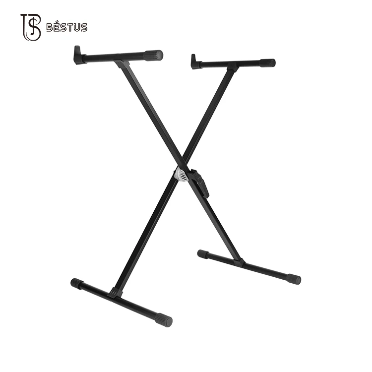 Musical instruments keyboard music stand ajustable large single X piano keyboard stand