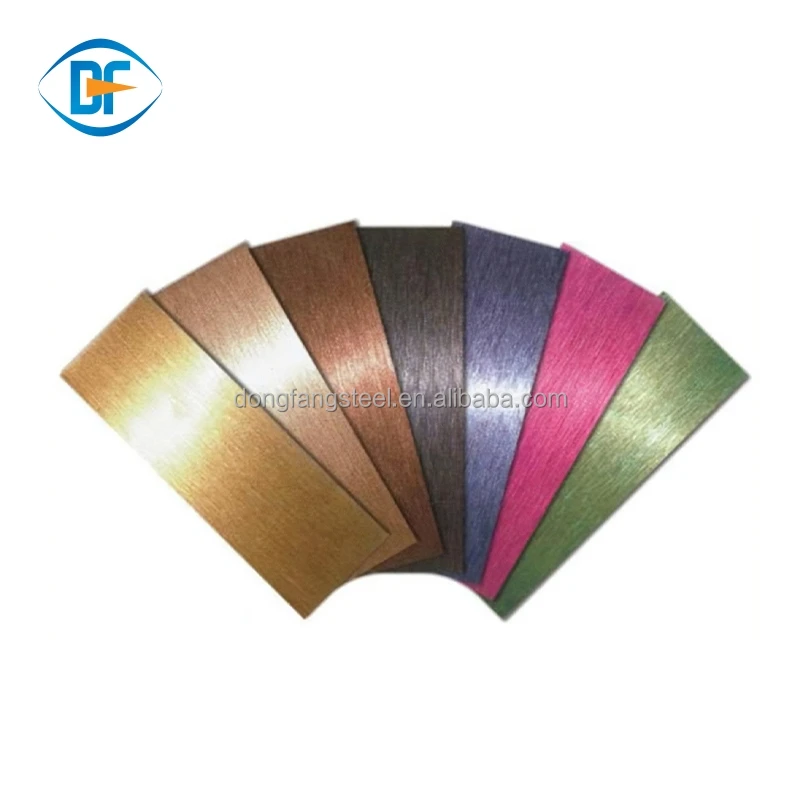 color coated stainless steel sheet plate 304 316 8k Mirror Etched Stainless Steel plate Sheet for Passenger Elevator Door