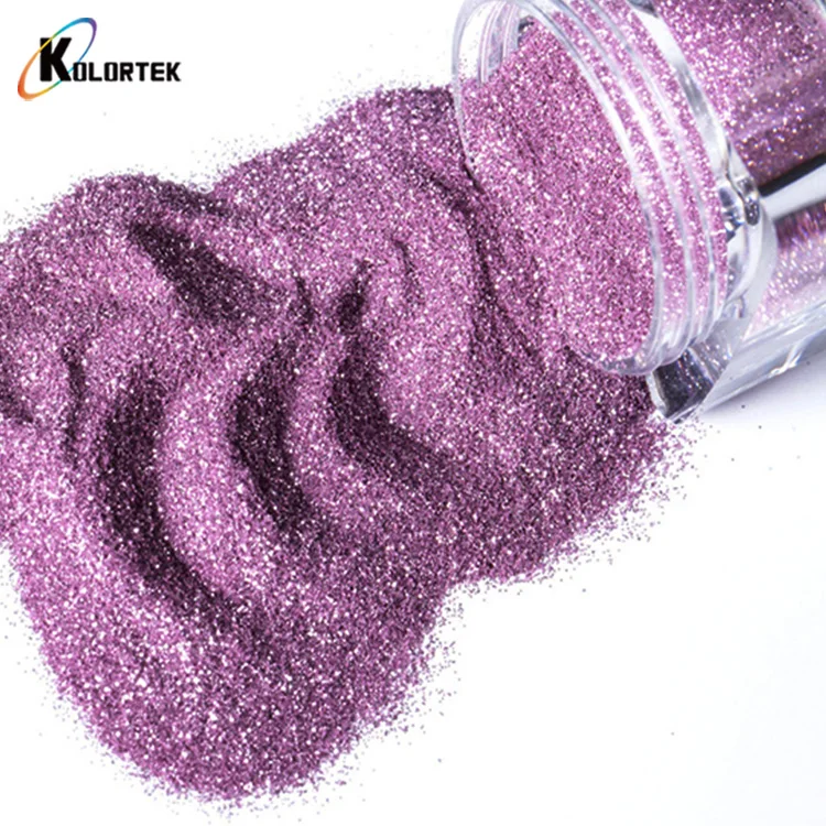 Kolortek glitter flakes solvent resistant fine polyester glitter powders kg nail body glitter