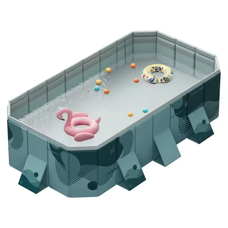 New Arrival Non Inflatable Portable Pvc Gardens Square Above Ground Swimming Pool