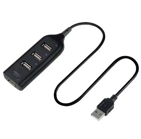 Высокоскоростной Универсальный USB-концентратор 4 порта USB 2 0 концентратор с кабелем мини-концентратор разветвитель узором Кабель-адаптер для