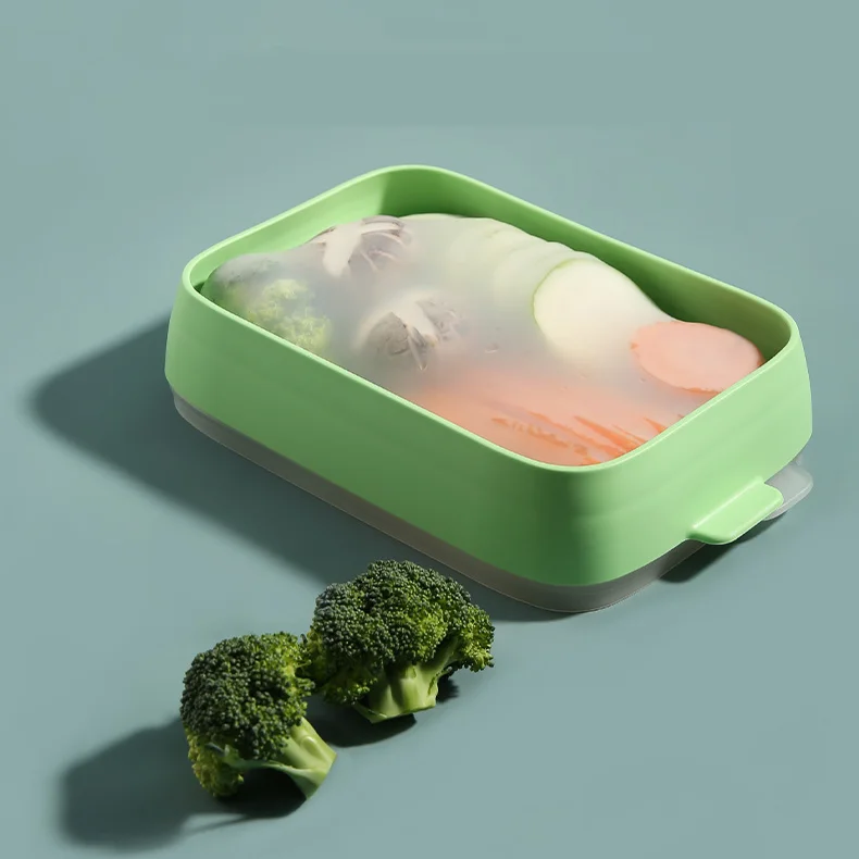 Silicone Vegetable Anti-oxidation Storage Box Keeps Avocados Fresh Reusable Storage Containers For Fridge
