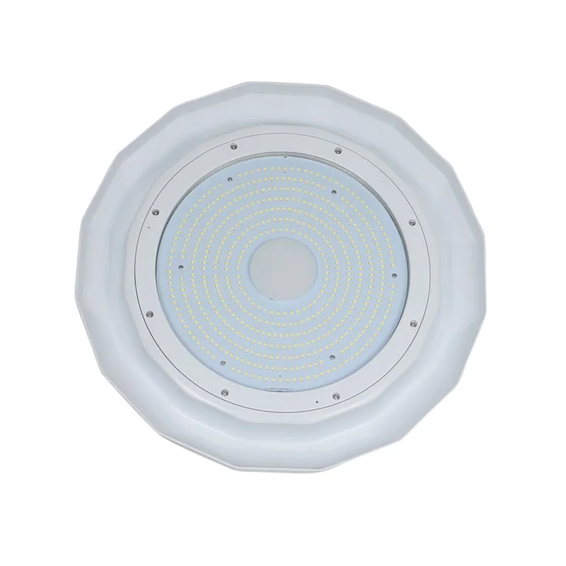 NSF DLC Listed IP66 Waterproof 100W 150W 200W Factory Warehouse Industrial UFO Round High Bay LED Lights
