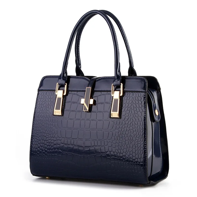 GHB005 High Quality Crocodile Pattern Fashion PU Leather Custom Bags Women Handbags Ladies Women Bag