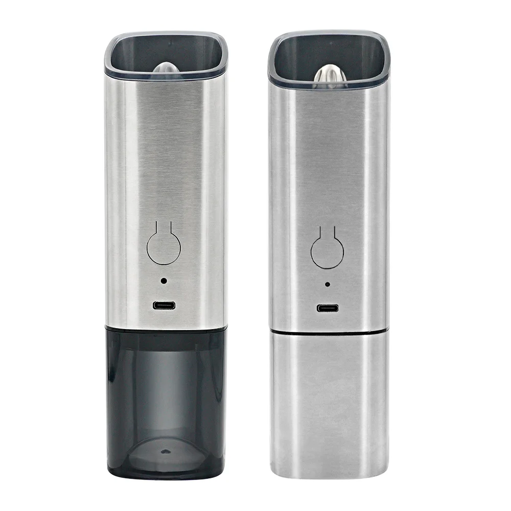 Electric Gravity Pepper Grinder set Grinder Stainless Steel Electric Automatic Salt and Pepper Mill set