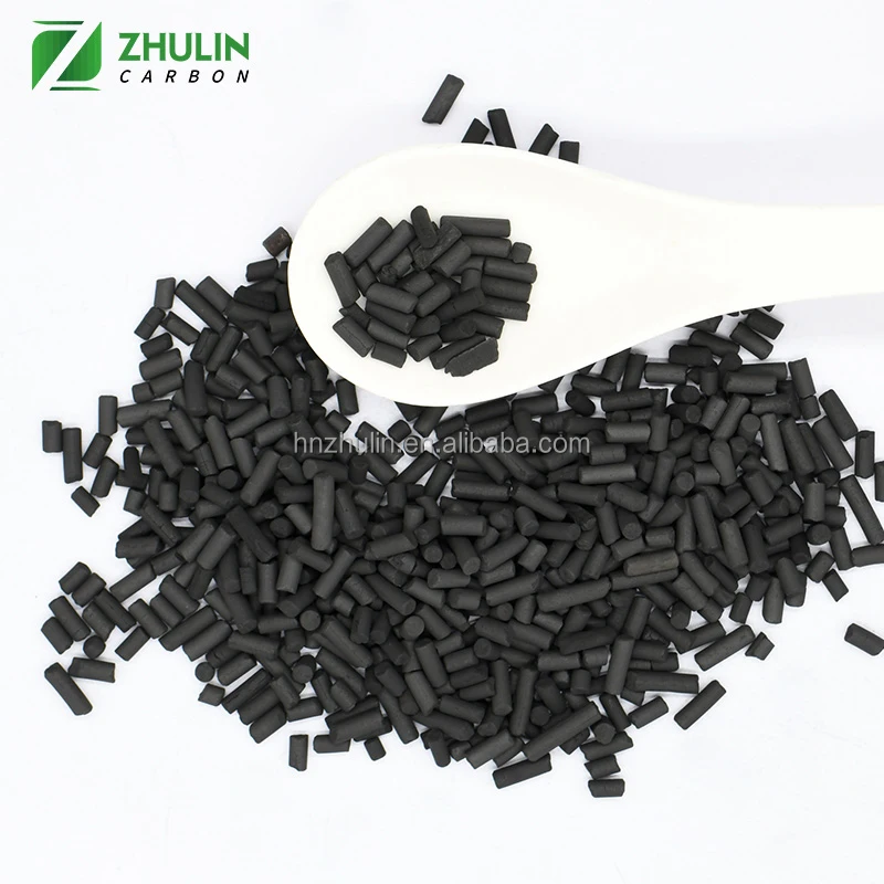 Coal Based 4mm Pellet activated carbon charcoal for sulphur removal