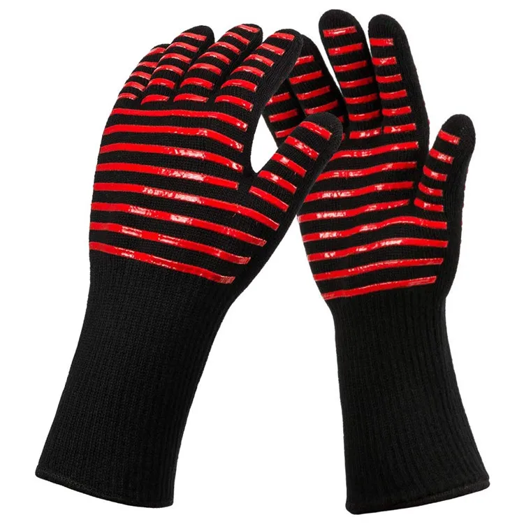 Индивидуальные барбекю 14 'перчатки для духовки Handschuh OEM 932 огнестойкие перчатки с подогревом гриля и