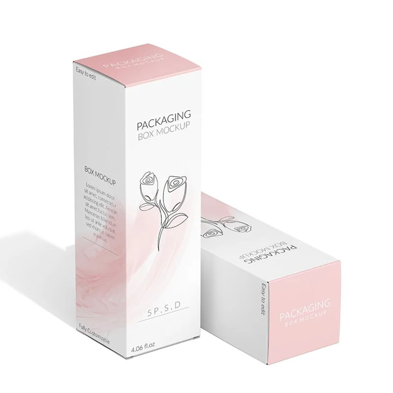 Custom Design Printing Small Luxury Cosmetic Color Skin Care Packaging Paper Boxes