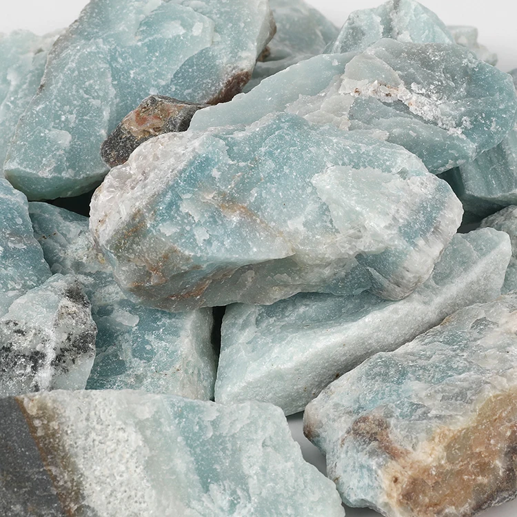 Natural Raw Rough Unpolished Amazonite Stone for Collection and Decoration