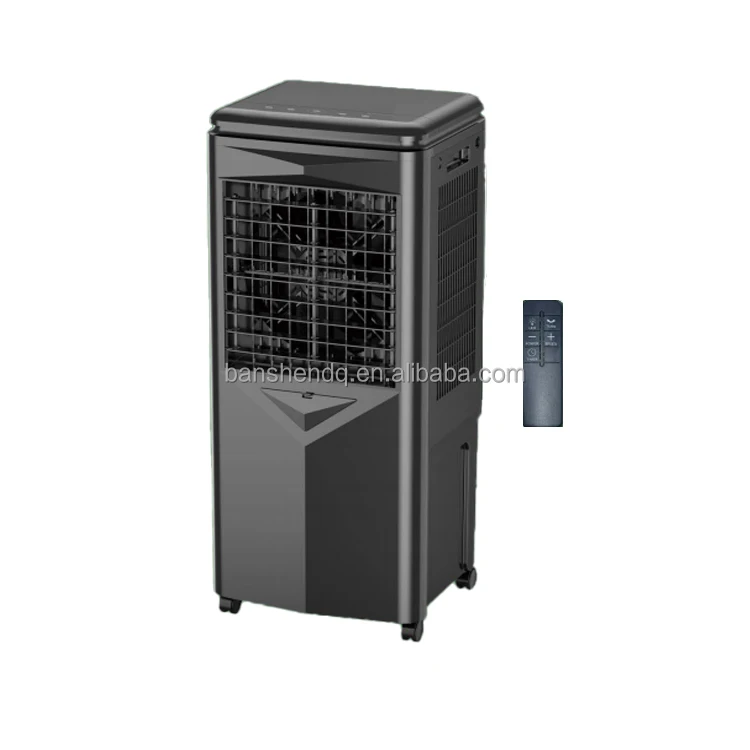 Remote-Controlled Small Outdoor Evaporative Cooling Fan Water Cooled Air Cooler Mobile AC Power Hotels Used DC Solar
