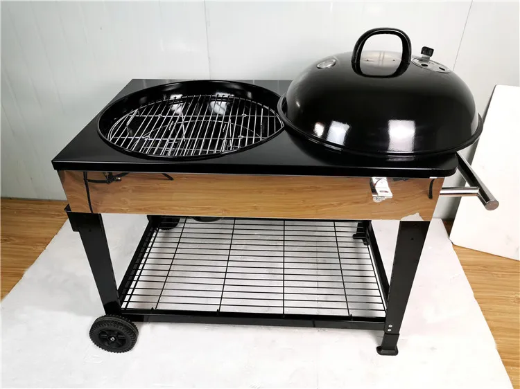 Большая Настольная тележка для приготовления барбекю гриль