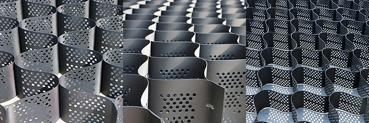 Geocell for horse farm gravel retaining grid gravel stabilizer driveway paver geocell ground grid for grass