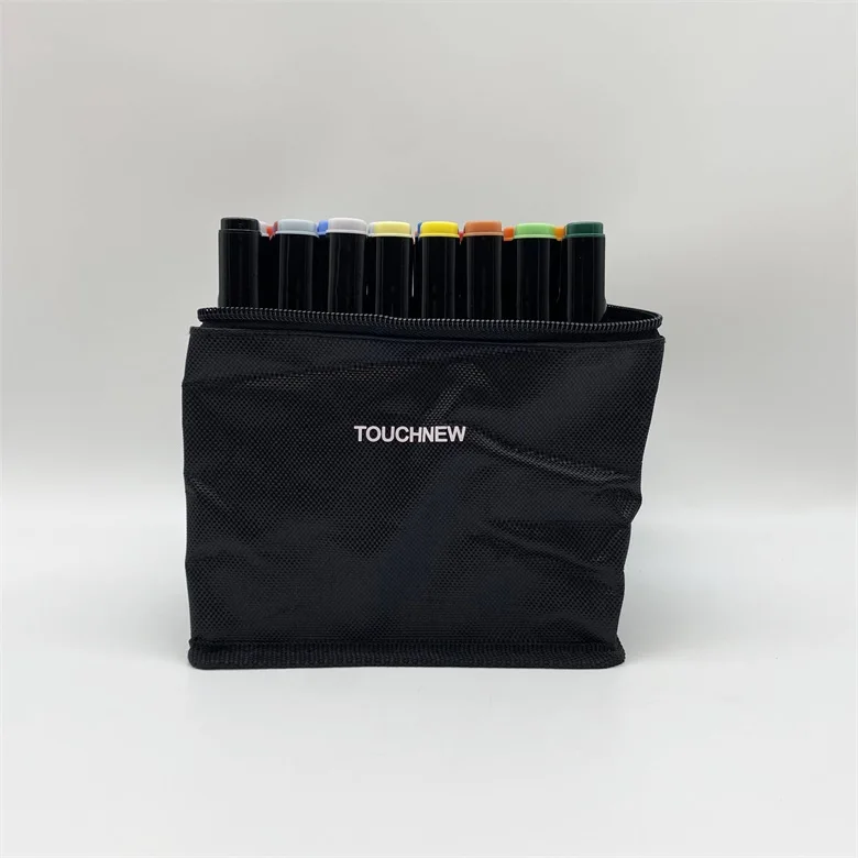 Factory Wholesale Cheap Brush Marker Pen 40 Colors Sets Bag Packing