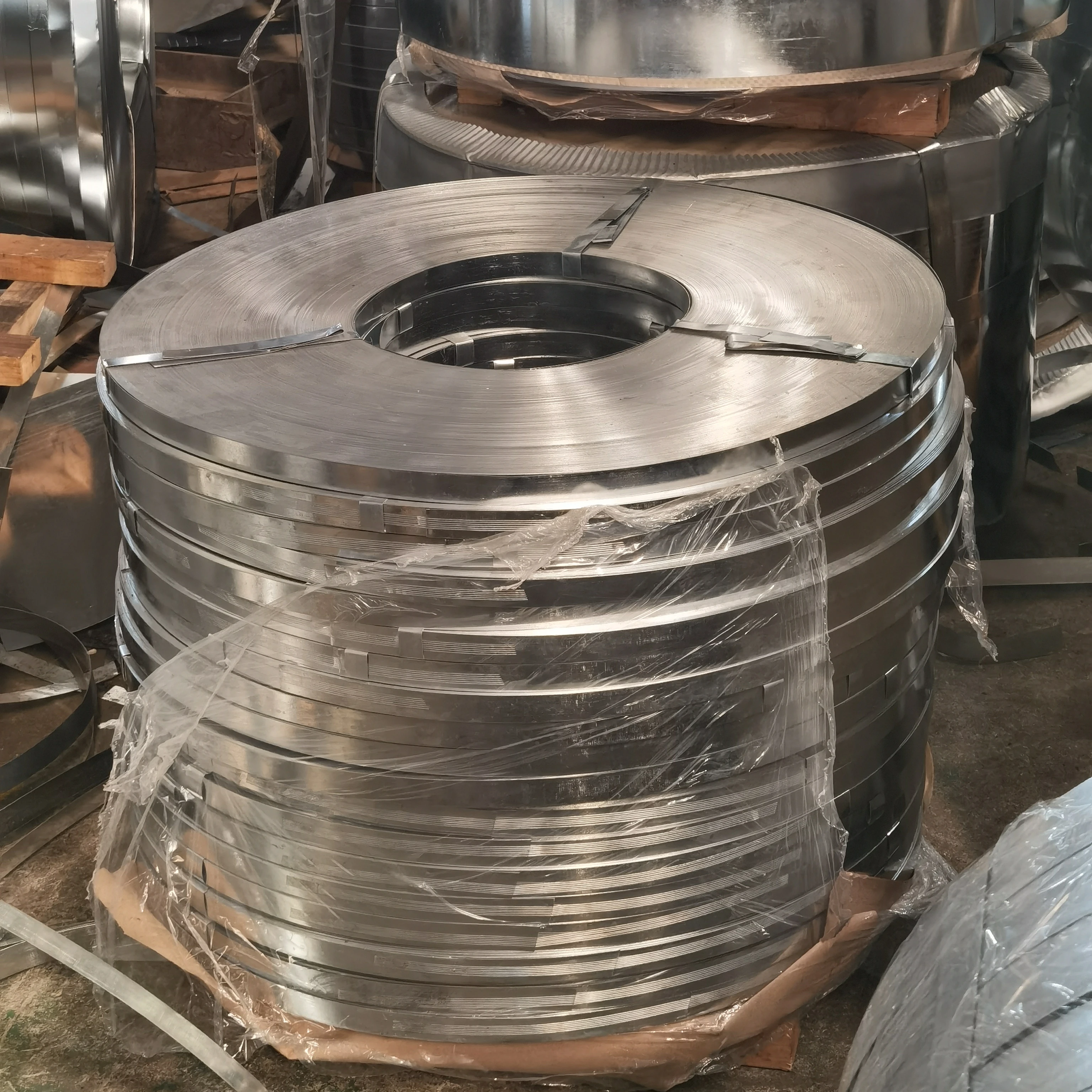 FRST!!0.5*25mm galvanized strip steel coil without zinc flower zinc layer 40g
