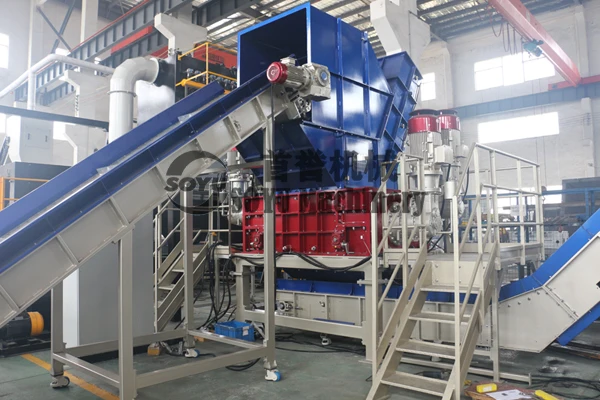 New Used ABS Plastic Shredder for Refrigerator Recycling Plant Core Components Include Motor Engine Pump Bearing Film Crusher