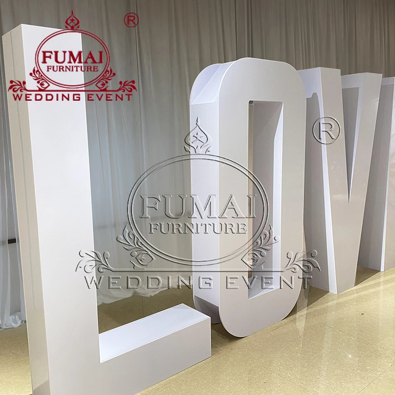 Letter Shape Size Wedding Decoration Love Stage Backdrop Stand For Event Stage