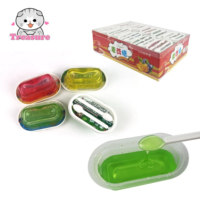 fruity flavors sweet  syrup liquid candy maltose  jam in Square bottle