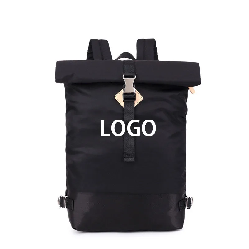 New Fashion Unisex Roll Top Laptop Backpack Waterproof Lightweight Rolltop School Bags Backpack