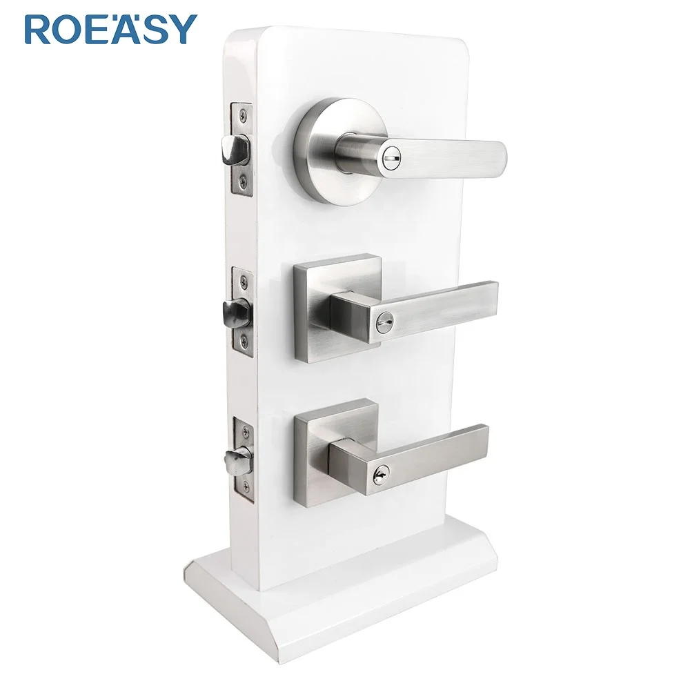 ROEASY door locks for wooden doors lock tubular lever handle hotel room bedroom bathroom furniture locks