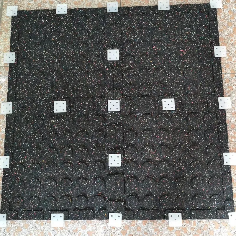 Non Toxic Composite Rubber Tile with Color EPDM Gym Rubber Flooring Mat Wholesaler