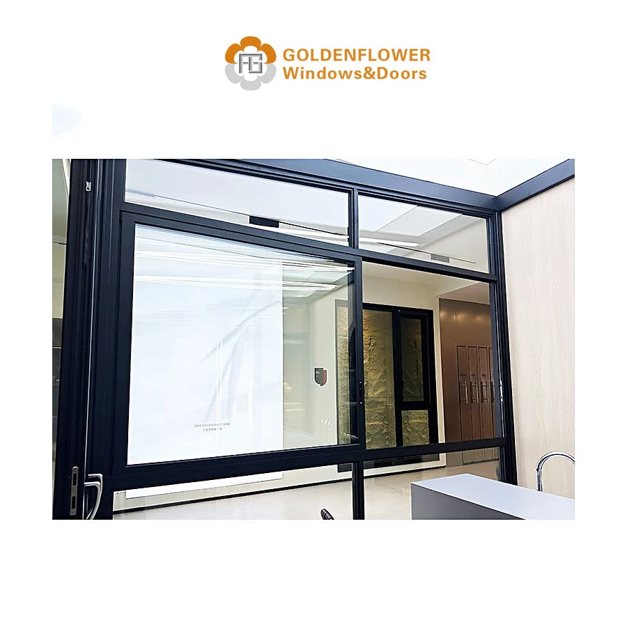Simple design aluminum alloy glass sliding window casement window  aluminum  glass window hurricane impact windows proof