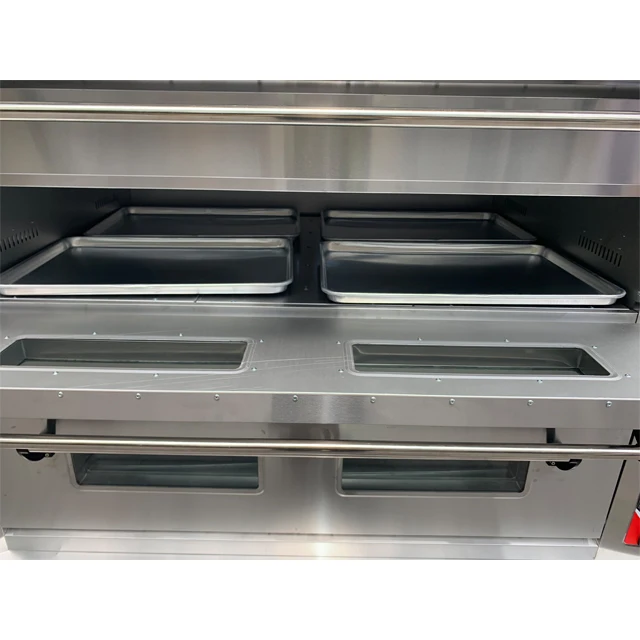 Industrial Bread Toast Baking Ovens 4 Deck 16 Tray Gas Pizza Loaf Oven for Bakery