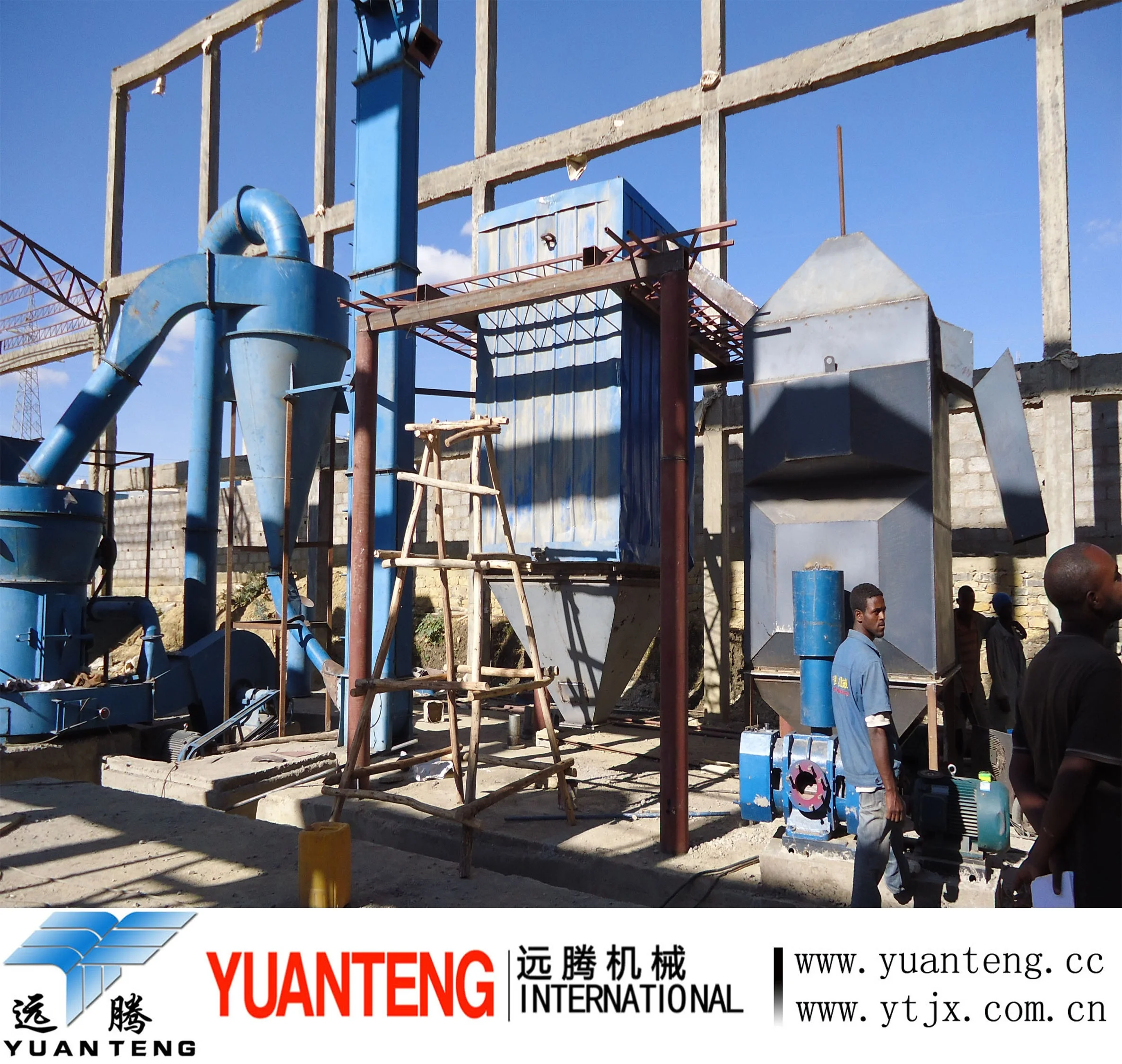 Gypsum powder production line with capacity 115 thousand per year