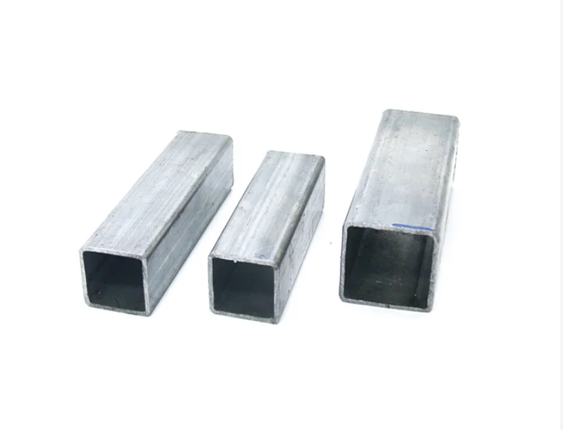 Низкоуглеродистая черная сталь, высококачественные оцинкованные пустотелые квадратные стальные трубы