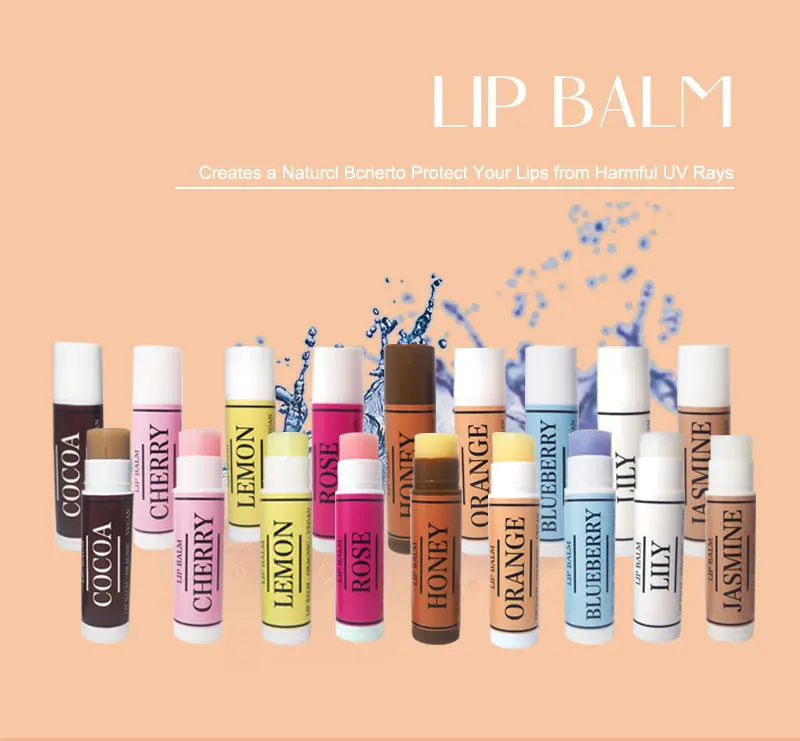 AiXin Vegan Lip Chapstick Natural Organic Custom Organic Lip Therapy Balm Stick Private Label Lip Balm