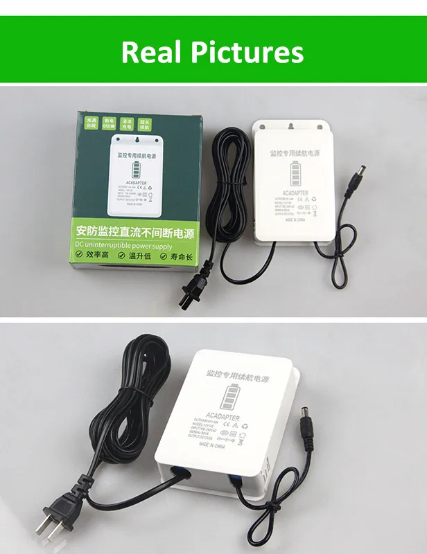 UPS Power Supply Pack DC 12V Lithium ion Battery Rechargeable 4500MAH  Li-ion Battery Backup for WiFi IP Security CCTV Camera