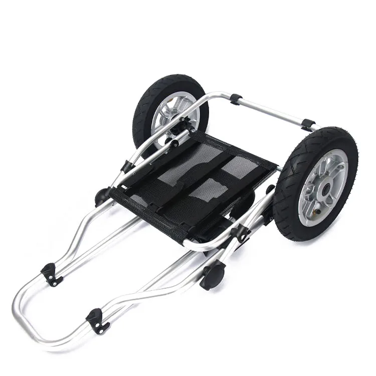 GARIDA Stainless Steel Frame Foldable Two-Wheeled Trolley Aluminium Lightweight Hand Trolley  Shopping Cart  GCG-032