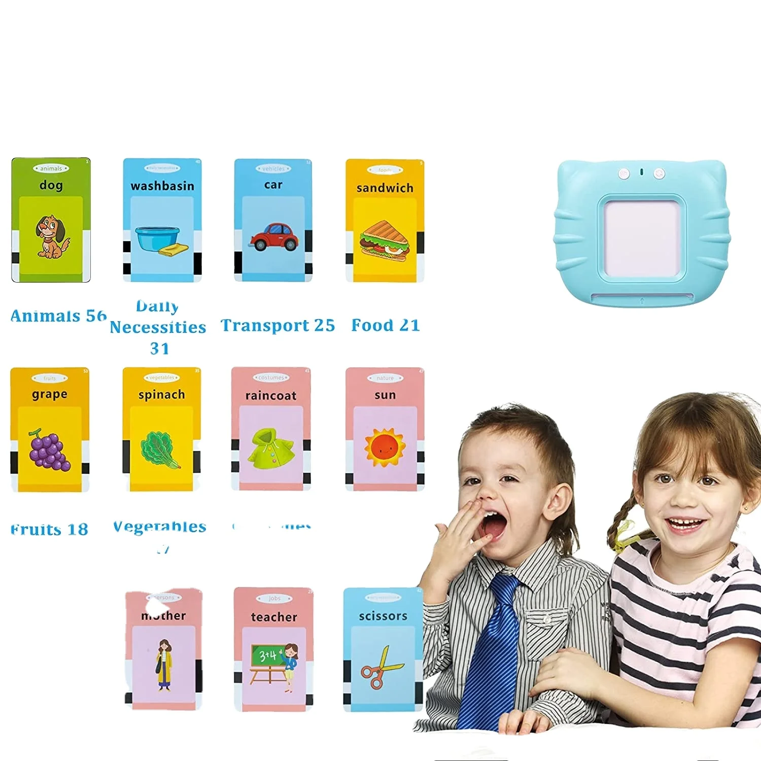 Autism Sensory Toys for Autistic Children, 224 Sight Words Talking Flash Cards Learning Speech Therapy Toys Montessori Toys for