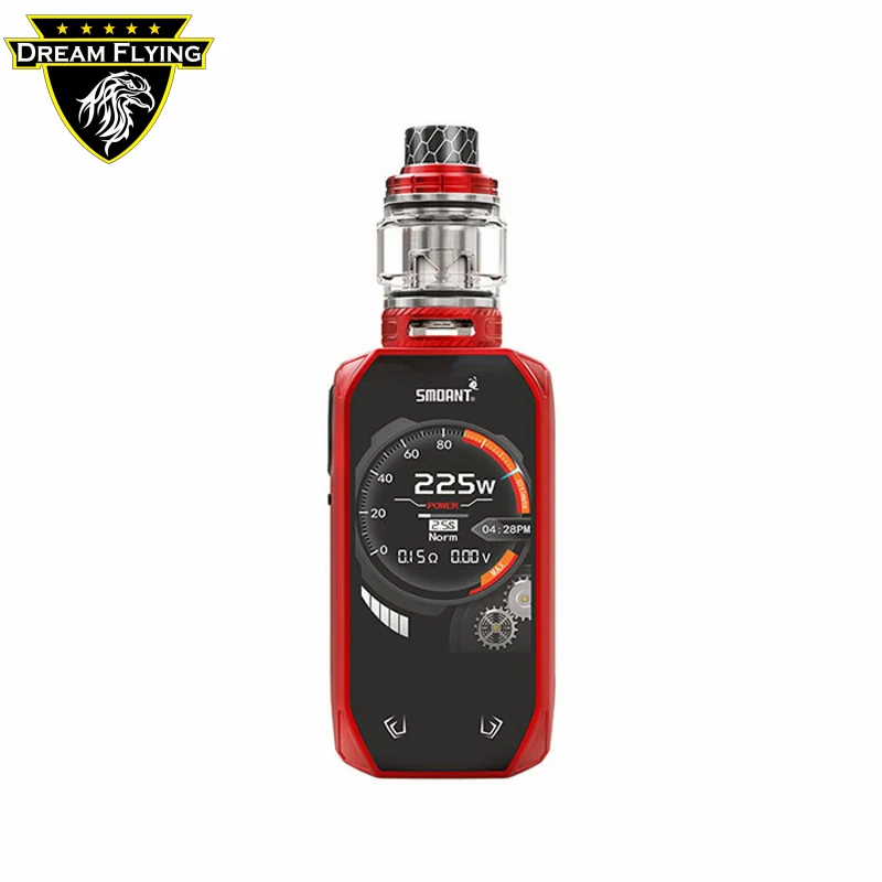 Best quality top filling design and adjustable airflow system box mod 2.4inch colorful screen display Smoant Naboo 225W Kit