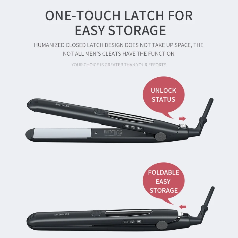 Factory Wholesale Hair Straightener with Steam Private Label Ionic Hair Straightener  Electric Ceramic Coating LCD Z2