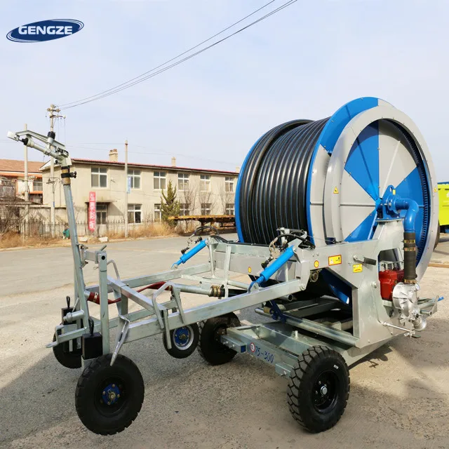 Agricultural hose reel rain gun irrigation system with water reel irrigation machine for sale used