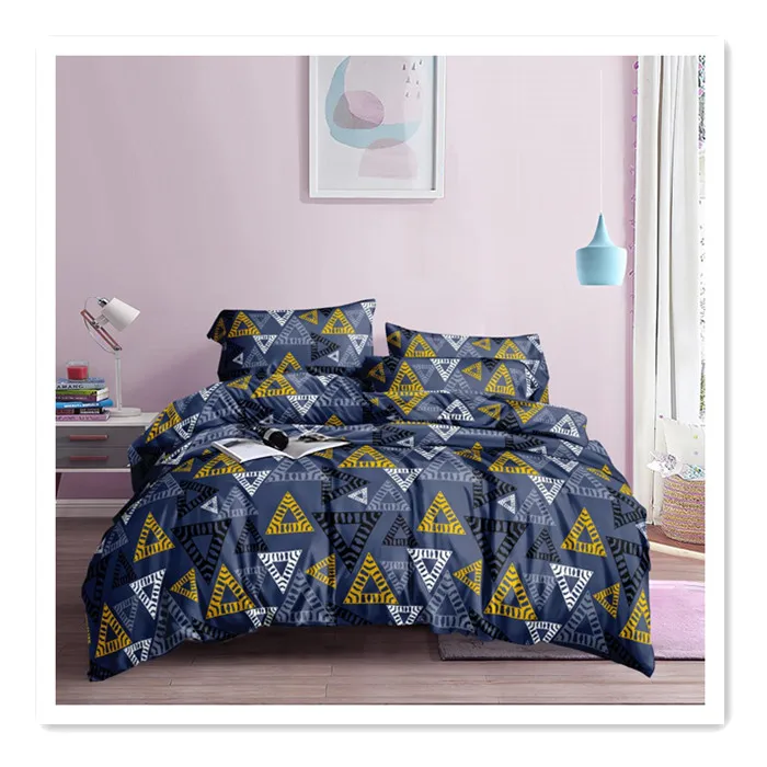 110gsm 255cm microfiber polyester fabric hot sales pattern nano print  bedsheet sets fabric Middle East market