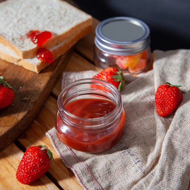 Hot Selling Different Size Food Container 16Oz 16 Oz 500Ml Airtight Sealed Glass Mason Jar With Lid In Bulk For Canning Food