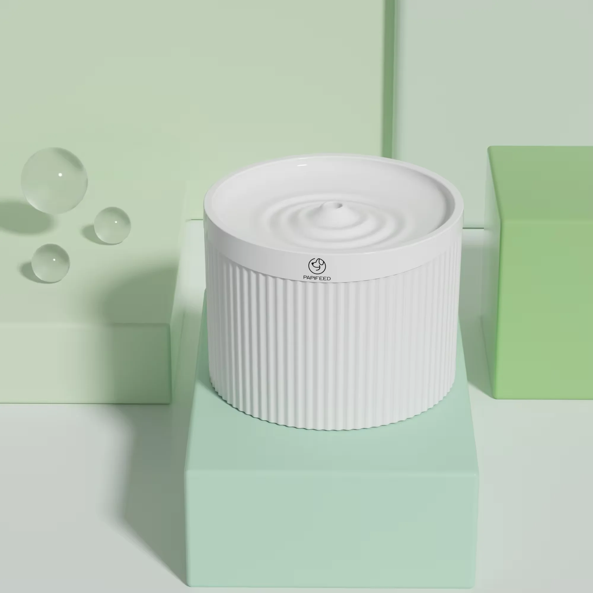 Customized Logo Animal Silent Auto Water Drinking Feeder Dispenser Cat Water Fountain With Debris Filter