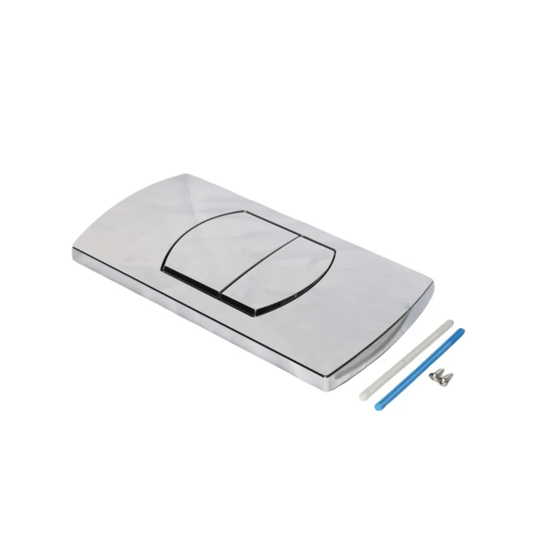 Bathroom Black Mechanical conceal cistern panel plate actuator flush plate toilet push button