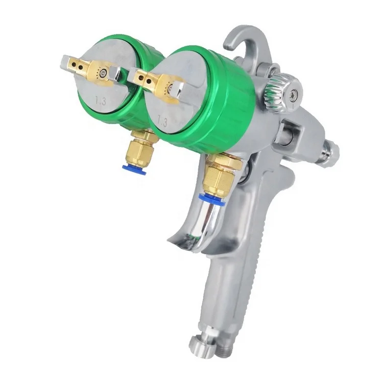 PT-29 HVLP Double dual Nozzle Air Spray Gun 1.3mm Nano spray plating gun