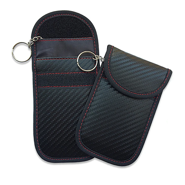 Anti-Theft RFID Blocking RFID Key Fob Protector Case Faraday Pouch for Car Keys