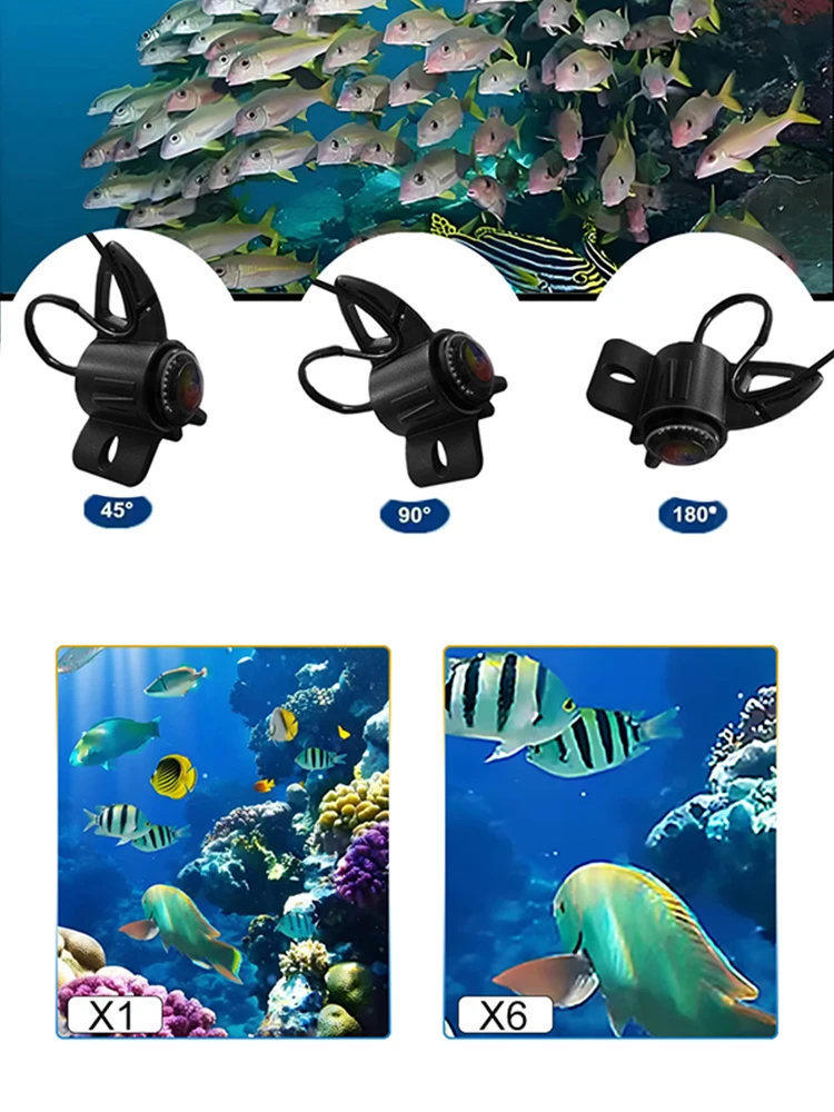 EYEWA 4.5inch ice Fishing Camera 20meters Day and Night Underwater Fish Camera For Winter ice Fishing HD Camera fishing ice