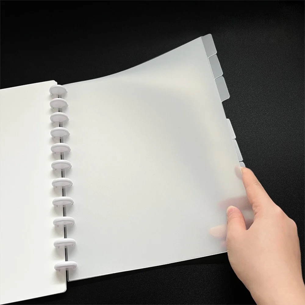 High-quality wholesale custom logo binder separator with 8 labels plastic index label separator file.