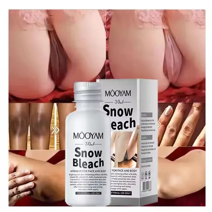 Skin Powerful Effective Whitening Snow Bleach Cream Underarm Whitening of Private Parts Strongest Whitening Cream Hot Sale Black