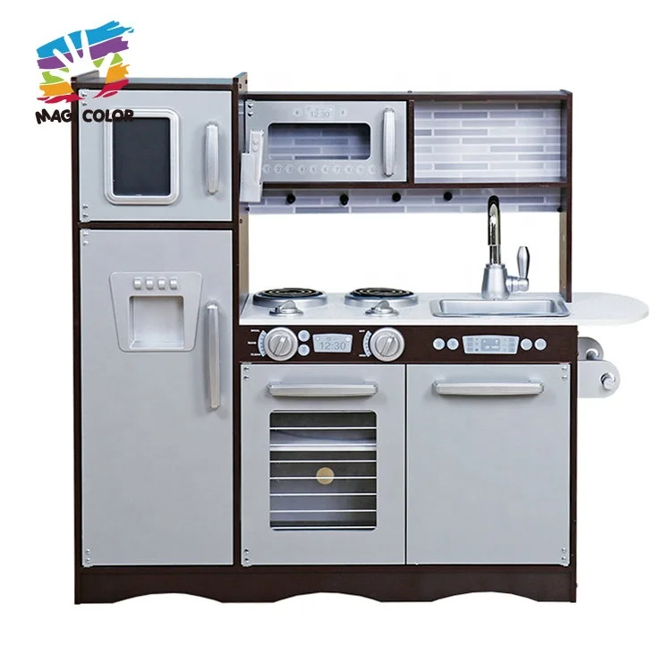 On sale brown wooden kitchen toy set for kids W10C579