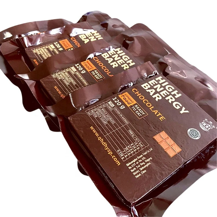 Экстренный пищевой поставщик шоколадного вкуса 120 г, мгновенная пища, халяльное высокоэнергетическое печенье, компрессионное печенье из хлопьев